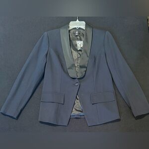 Jason Wu Black Tuxedo Blazer with Satin Collar Size 6
